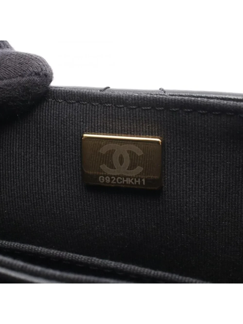 Chanel Shoulder Bag Quilted Top Handle Black Lambskin Top 2-Way Chain